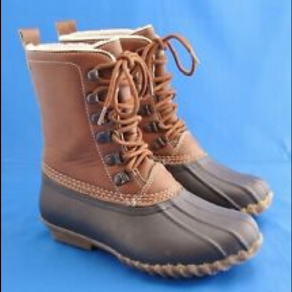 Girls Esprit lined duck boots sz 1 - Picture 2 of 6